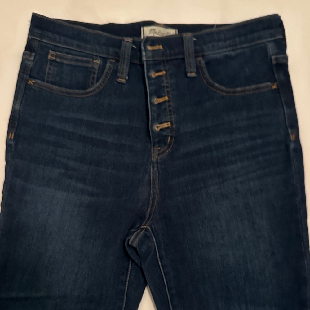 Madewell Women's Dark Blue 10” high rise Skinny Jeans